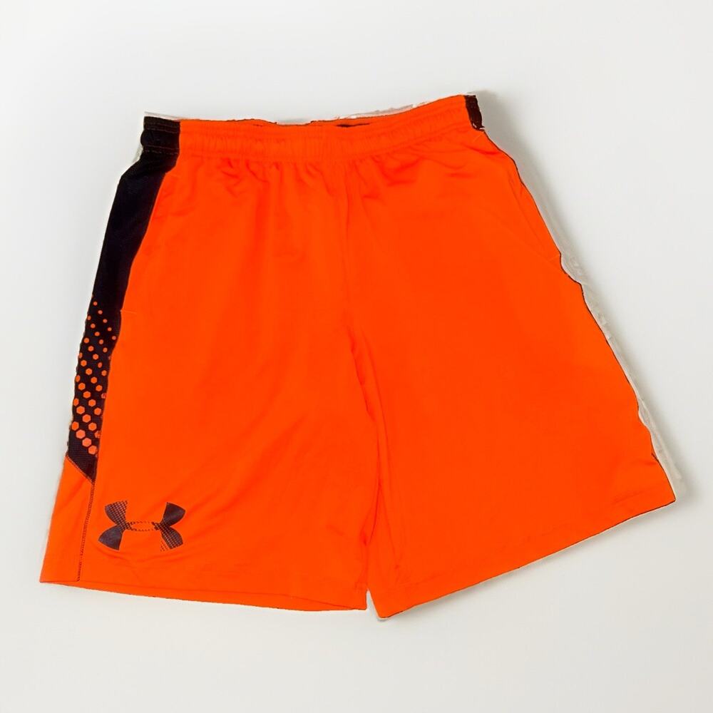 Under Armour Loose Fit Heat Gear Shorts Orange Large